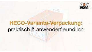 HECO-Schrauben VARIANTA-Verpackung! Praktisch und anwenderfreundlich