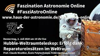 Hubble: Erfolg dank Reparatureinsätzen im Weltraum - Claude Nicollier bei #FasziAstroOnline