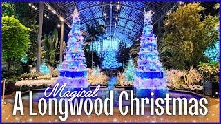 A Longwood Christmas 2024   | 4k Tour | Decorated Trees, Garden Lights, Holiday Fountain Show