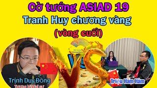 Cờ tướng ASIAD 19| Vòng cuối tranh Huy chương vàng | Trịnh Duy Đồng vs Triệu Hâm Hâm