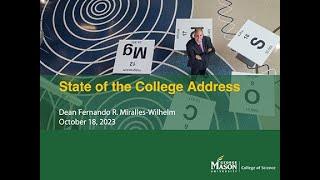 2023 State of the College | College of Science, George Mason University