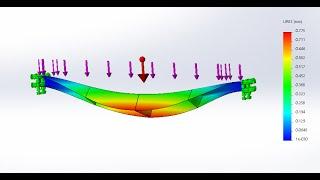 Solidworks.Расчет в simulation балки из листового металла