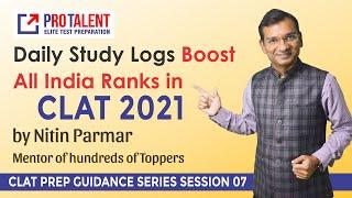 Maintain Daily Study Log to improve your Rank in CLAT