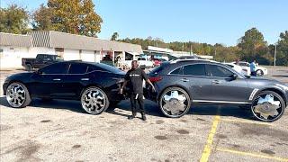 KeeDaKing's Infiniti FX on 32" DUB Floaters and Nissan Maxima on 30" DUB Floaters