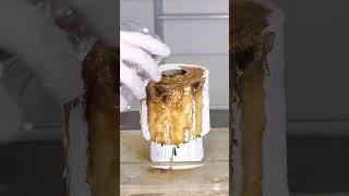 Sulfuric Acid on Toilet Paper #chemistry #science #experiment #sulfuric #acid #science