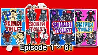 Skibidi Toilet Game Book Parts 1 ~ 60 (35 Paper Games)