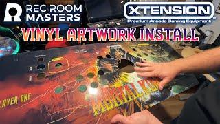 Lets install some artwork on the REC ROOM MASTERS 32" Xtension Arcade Cabinet