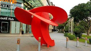 Sculptures in Singapore Series: Crimson Eagle by Anthony Poon, Singapore, 1997