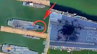Китайцы показали снимки повреждённого хуситами американского авианосца