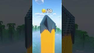 Minecraft Cobblestone Tower (はじまりの曲) #shorts #minecraft