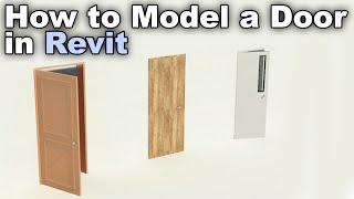 How to Model a Door Family in Revit Tutorial