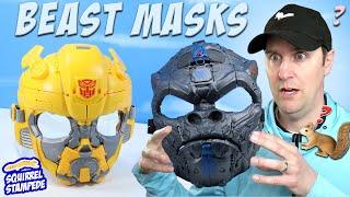 Transformers Rise of the Beasts BumbleBee & Optimus Primal Masks that Transform to Robot!