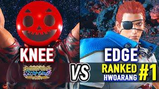 T8  KNEE (King) vs EDGE (#1 Ranked Hwoarang)  Tekken 8 High Level Gameplay