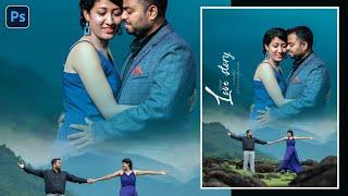 Trending Pre wedding Poster Design in photoshop 2023