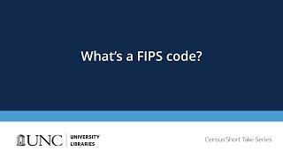 What's a FIPS Code?