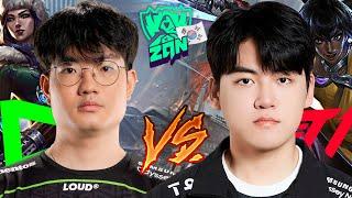 LOUD ROUTE vs T1 GUMAYUSI, PEGOU FOGO esse DUELO!! - Bootcamp Worlds 2023