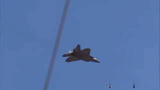 Su-35S vs F-22 J-turn