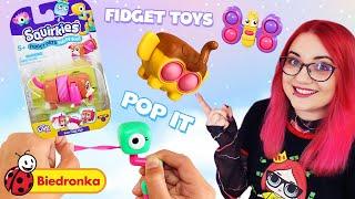 Zwierzątka FIDGET TOYS  POP IT z Biedronki SQUIRKIES