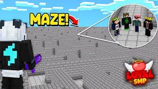 I Trapped Entire Loyal SMP Inside Of Maze in Lifesteal SMP!