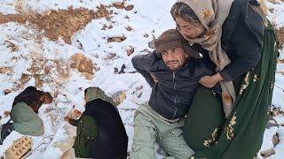 Searching for unconscious children in the snow and Ordavan getting injured