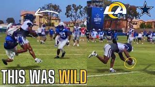 The Dallas Cowboys & LA Rams Joint Practice Highlights Are INSANE | Cowboys Rams Training Camp News|