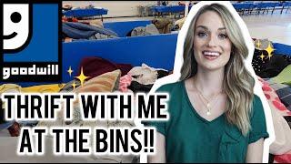 Thrift With Me at the Goodwill Outlet (Bins) for Items to Resell on Poshmark for a Profit!! $$$