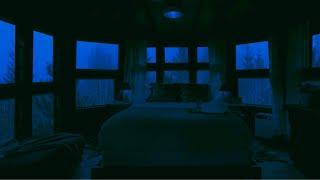 Enjoy a Night Full of Sleep to Rain and Thunder Sounds in a Cabin With Big Windows-Get over Insomnia