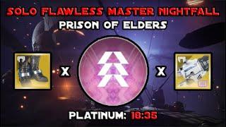 Solo Flawless Master Nightfall - Prison Of Elders - Prismatic Hunter [Destiny 2]