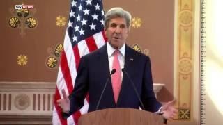 Boris Johnson and John Kerry Face US State Department Press Corps