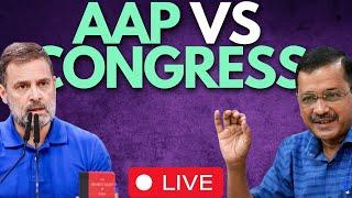 LIVE | Arvind Kejriwal Vs Rahul Gandhi As AAP Seeks Congress Expulsion From INDIA Bloc | Delhi Polls