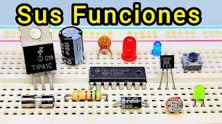  FUNCIONES de los COMPONENTES ELECTRÓNICOS más IMPORTANTES 