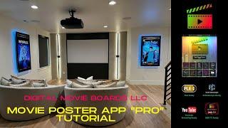 Digital Movie Boards Movie Poster App "PRO" Tutorial