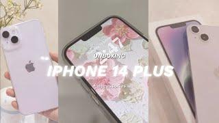 Iphone 14 plus purple (128gb)  aesthetic unboxing, accessories, camera test