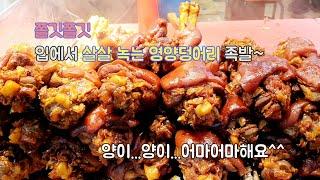 [SUB] 술이 술술 넘어가는 술안주로 좋은 쫄깃쫄깃하고 부드러운 족발! | korean market food, pork feet