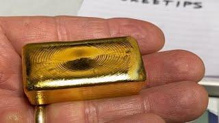 24k Ten Troy Ounce Pure Gold Bar Melt & Pour