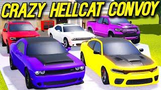 Roblox Roleplay -  TROLLING WITH A HELLCAT CONVOY!