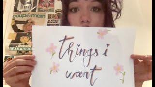 things i want official lyric video