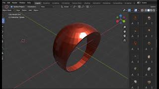 jewelry design in blender 3d - for beginner Ring 2