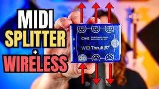 WIRELESS Bluetooth MIDI + MIDI Splitter - WIDI Thru 6 BT - Demo/Review