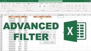 How to get advanced filter to update dynamically in excel