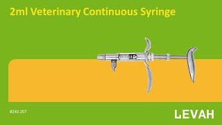 LEVAH -2ml veterinary continuous syringe, veterinary injector, veterinary syringe, China supplier