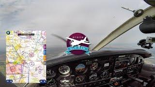 PA28 - Wellesbourne To Nottingham | East Midlands Class D Zone Transit | ATC Audio