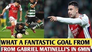 Arsenal Dominates Sporting Lisbon with a Stunning Goal from Gabriel Martinelli