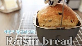 제빵기 건포도식빵 황금비율 레시피 Bread Machine Raisin Bread Recipe (제빵기레시피)