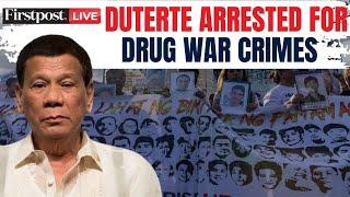 Duterte Arrest LIVE: Ex-Philippines President Rodrigo Duterte Trial Over Drug War |Duterte ICC Trial