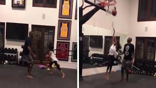 Kobe Bryant and Daughter Gianna play 1v1