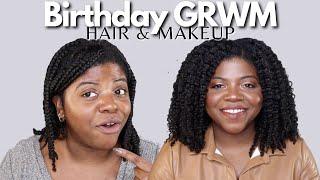 This Came Out CUTE! | Birthday GRWM Hair & Makeup