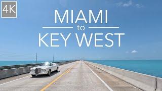 Miami to Key West Florida Scenic Drive 4K - Driving Overseas Highway through the Florida Keys