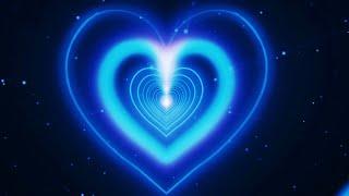 Neon Lights Love Heart Tunnel and Romantic Abstract Glow Particles TikTok Trend Background