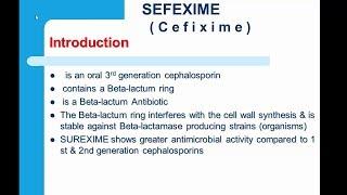 What is Cefixime-The Respiratory System-Presentation of Antibiotic